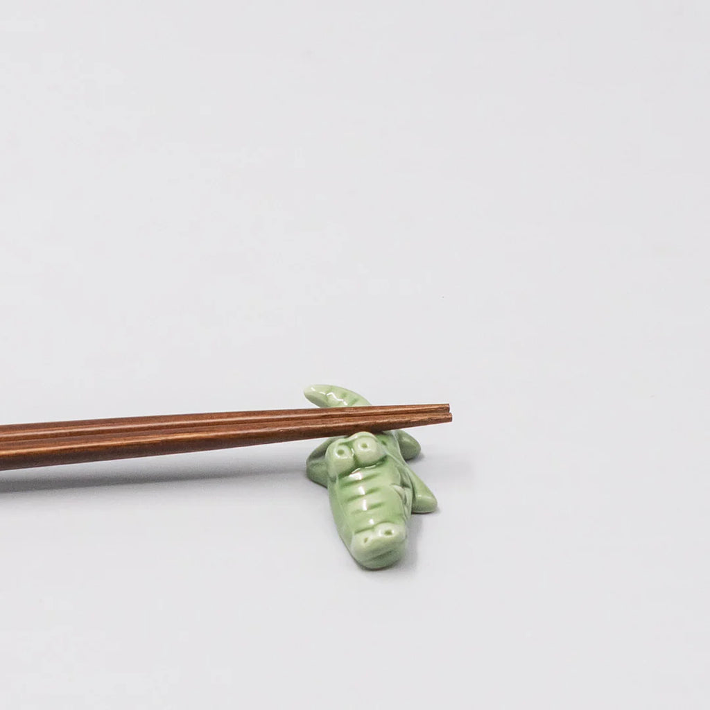 Chopstick Rest Green Alligator