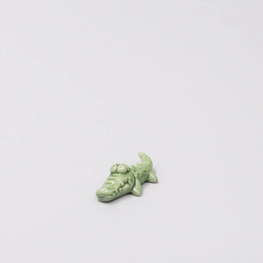 Chopstick Rest Green Alligator