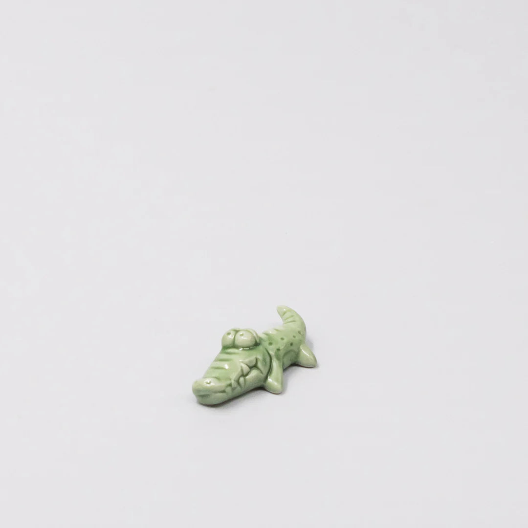 Chopstick Rest Green Alligator