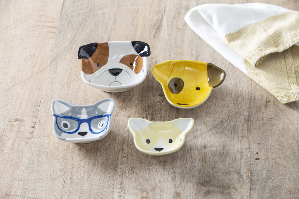 DAVIS & WADDELL DOG SQUAD MEASURING CUPS 4PCS SET MULTI-COLOURED 11X11X5.5CM