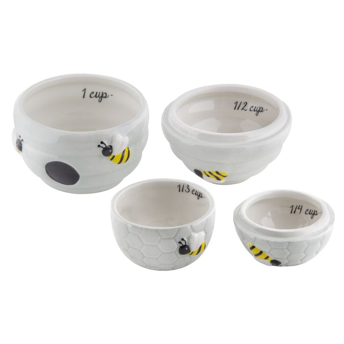 DAVIS & WADDELL BEETANICAL MEASURING CUPS 11X11X17CM YELLOW & BLACK