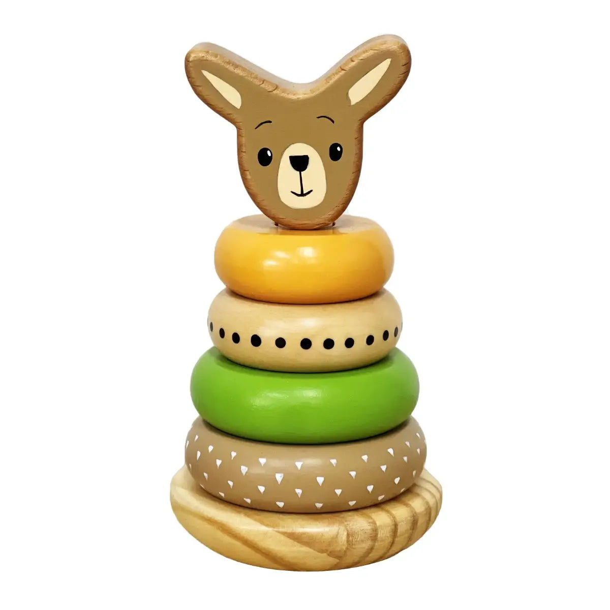 Wooden Kangaroo Stacking Toy