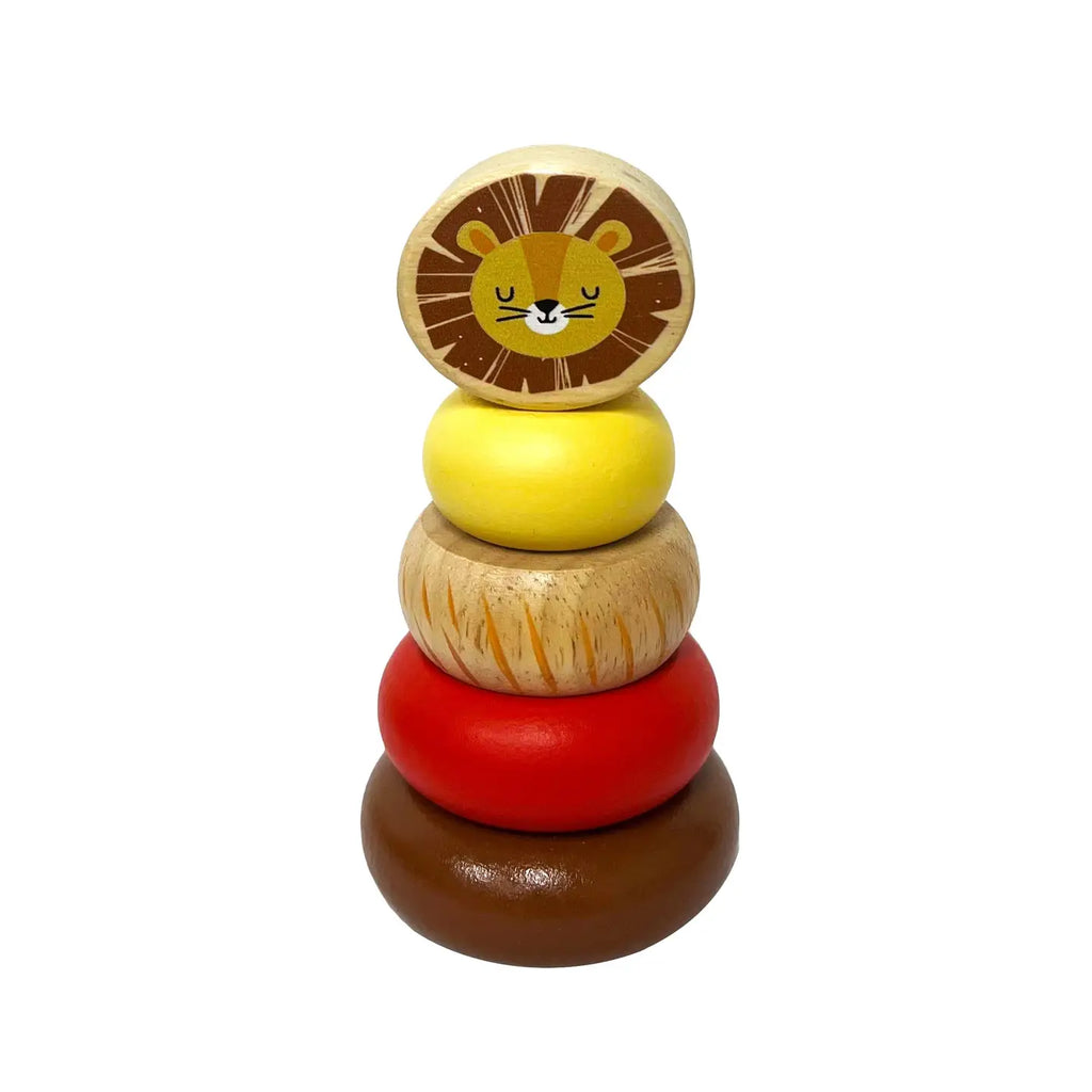 Wooden Mini Safari Animal Stacking Toy