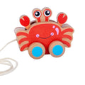 Wooden Pullalong Crab