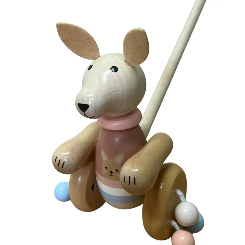 Wooden Push Along-Kangaroo