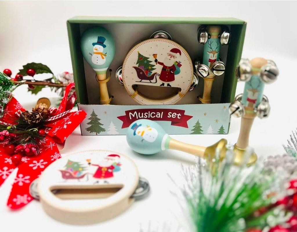 Wooden Christmas Musical Set