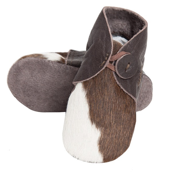 Hairon Baby Booties Cowhide Footwear