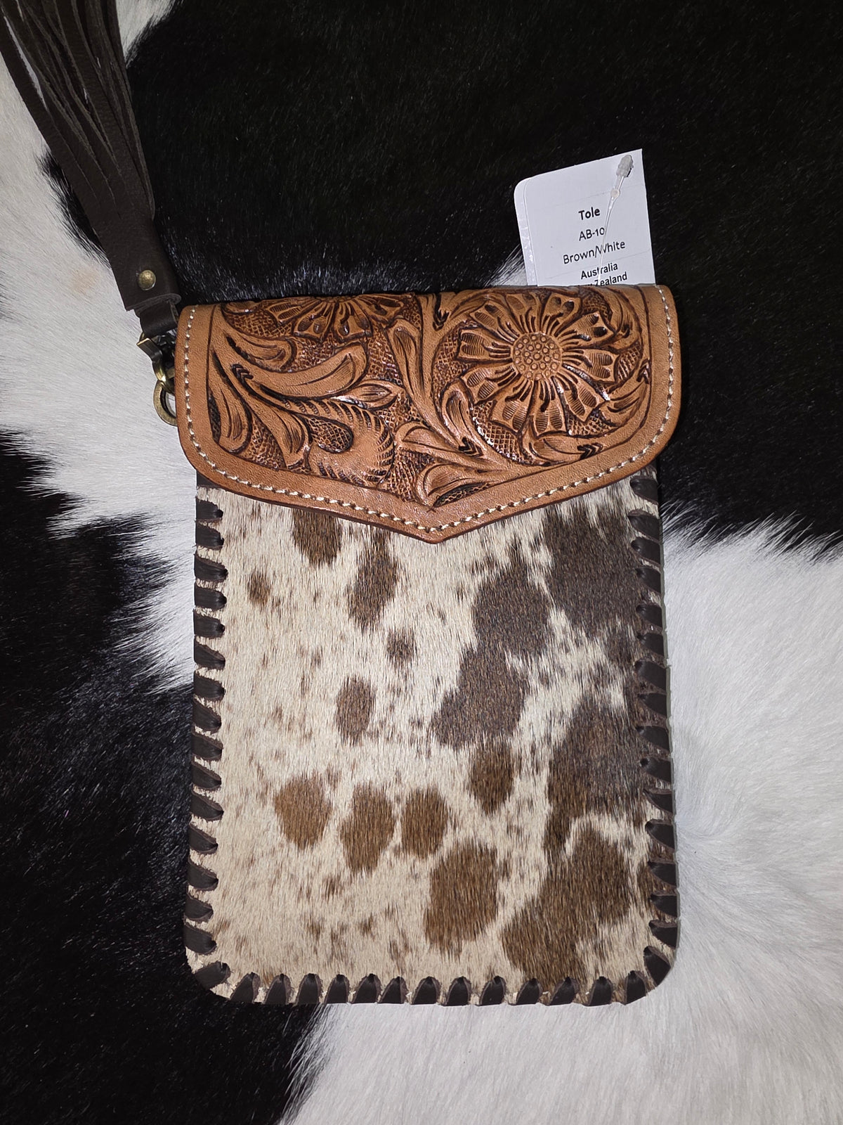 Tooling Leather Cowhide Phone Bag – AB10 – Tole