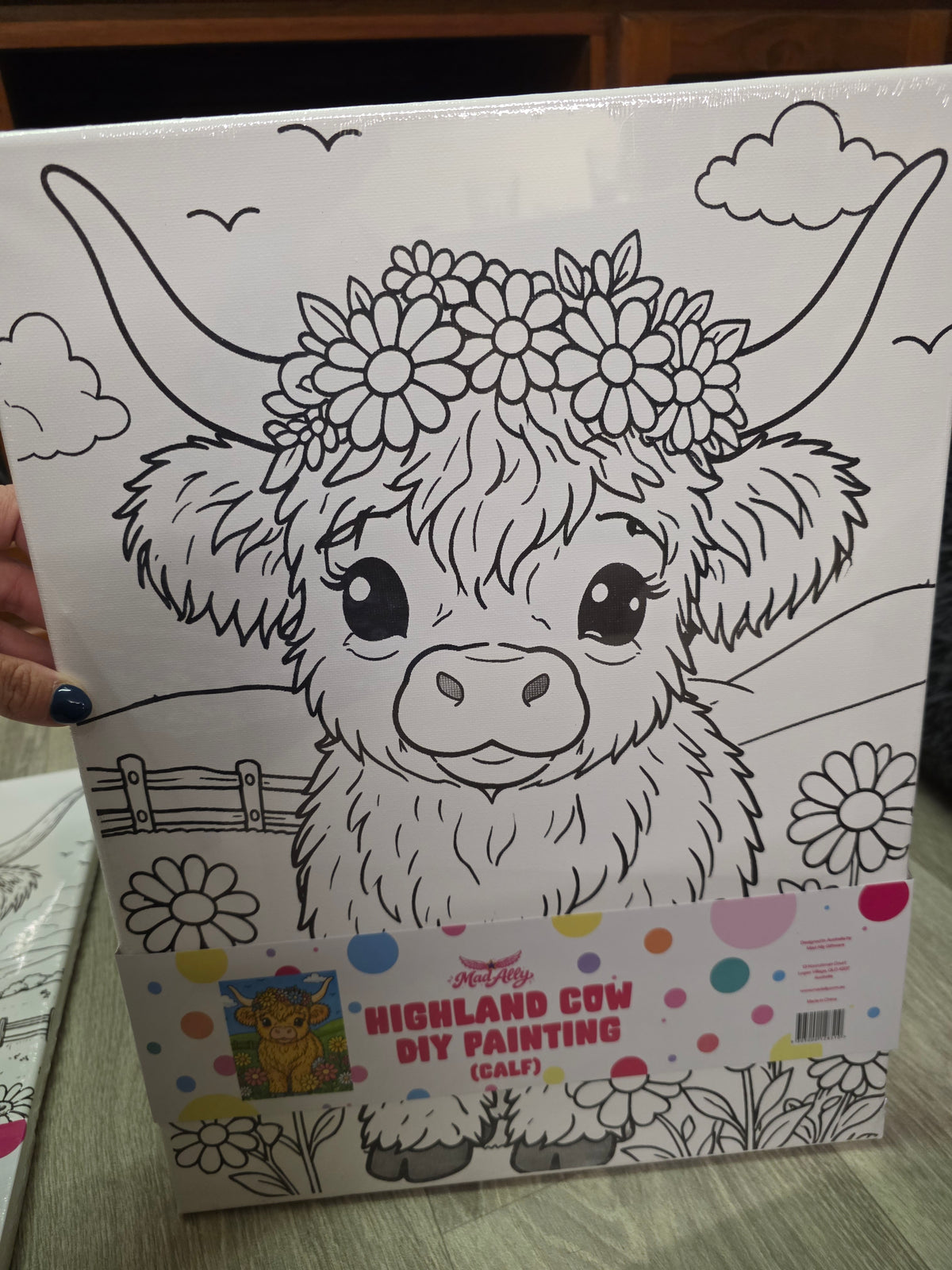 Highland Cow DIY Painting Kit Calf