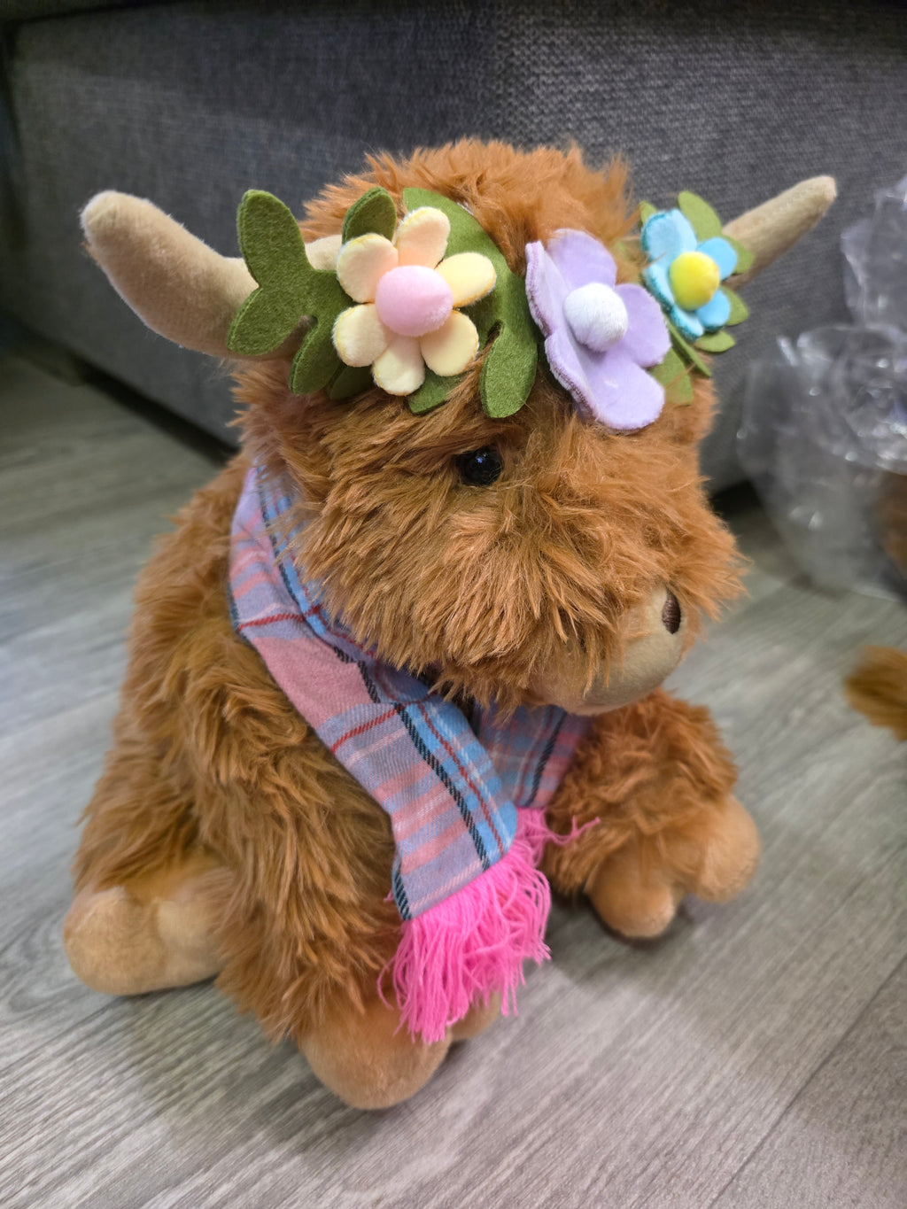 Harriett the Highland Cow Tan - 25cm