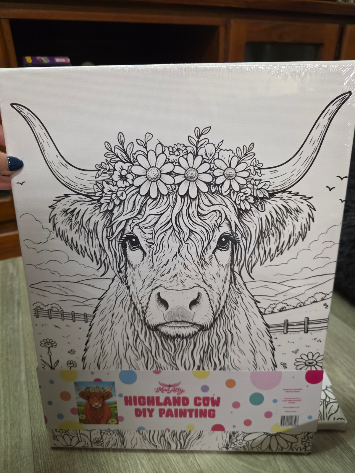 Highland Cow DIY Painting Kit