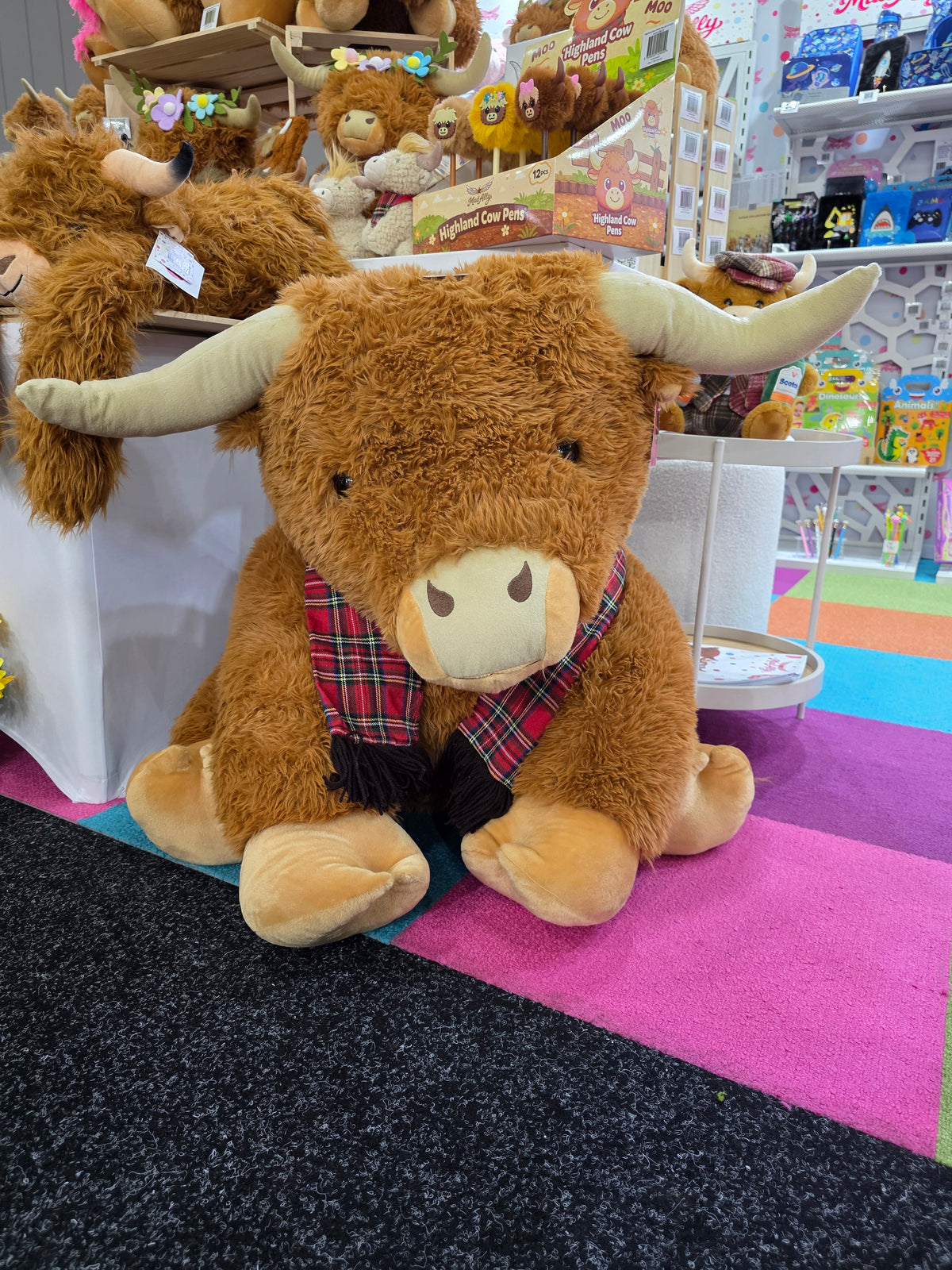 Hamish the Highland Cow Tan Red Scarf 80cm