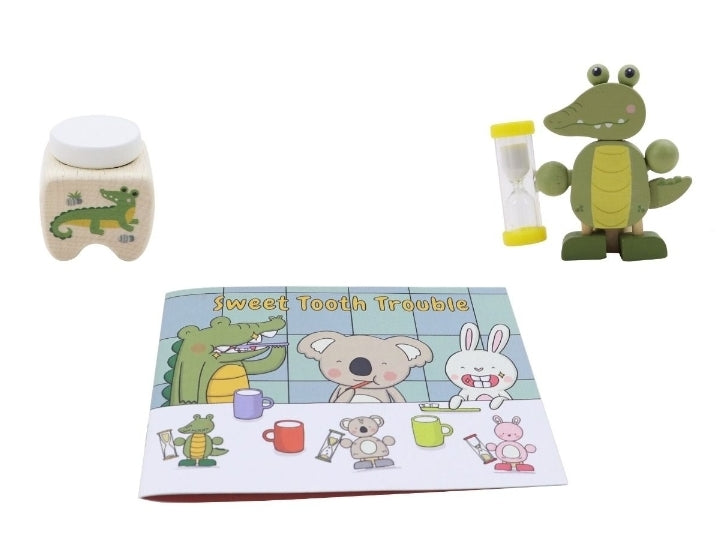 Wooden Happy Teeth Duo with Story Book